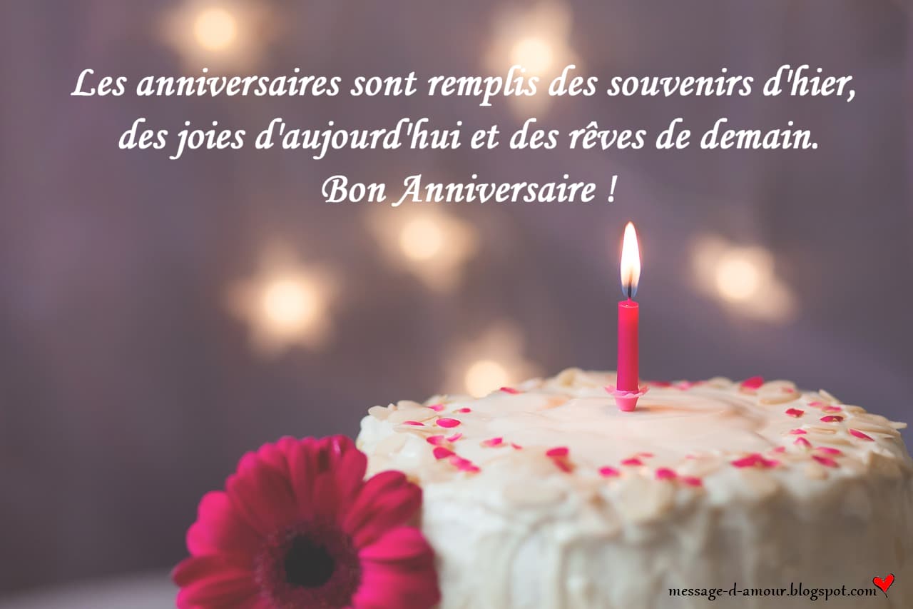 ᐅ message anniversaire - Cartes d'anniversaire images gratuites